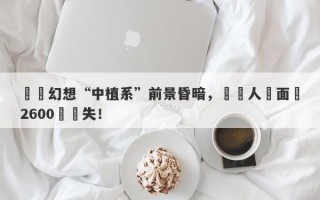 拋棄幻想“中植系”前景昏暗，債務人將面臨2600億損失！