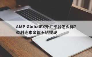 AMP GlobalFX外汇平台怎么样？盈利连本金都不给提现