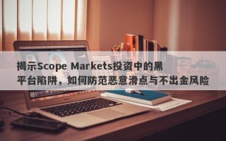 揭示Scope Markets投资中的黑平台陷阱，如何防范恶意滑点与不出金风险