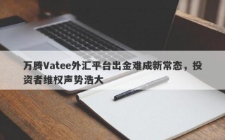 万腾Vatee外汇平台出金难成新常态，投资者维权声势浩大