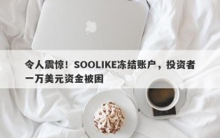 令人震惊！SOOLIKE冻结账户，投资者一万美元资金被困