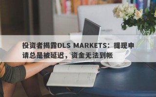 投资者揭露DLS MARKETS：提现申请总是被延迟，资金无法到帐