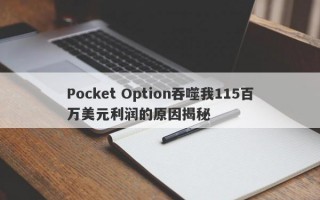 Pocket Option吞噬我115百万美元利润的原因揭秘