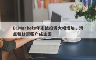 ECMarkets年末被投诉大幅增加，滑点和封禁账户成主因