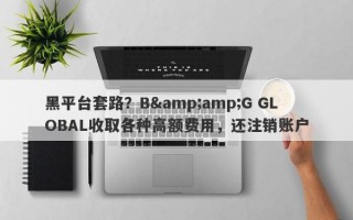 黑平台套路？B&amp;G GLOBAL收取各种高额费用，还注销账户