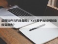 虚假软件与钓鱼骗局：KVB黑平台如何制造投资损失？