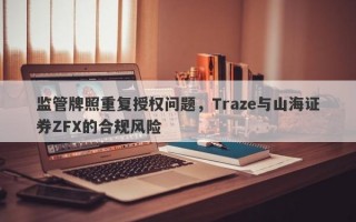 监管牌照重复授权问题，Traze与山海证券ZFX的合规风险