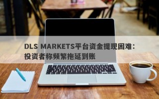 DLS MARKETS平台资金提现困难：投资者称频繁拖延到账