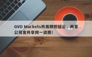 GVD Markets共用牌照疑云，两家公司竟共享同一资质！