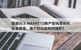 遭遇DLS MARKETS账户密码更改与出金困难，用户的权益如何维护？