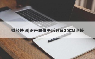 财经快讯|正丹股份午后触及20CM涨停