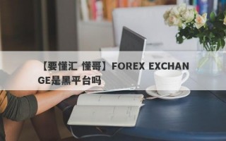 【要懂汇 懂哥】FOREX EXCHANGE是黑平台吗
