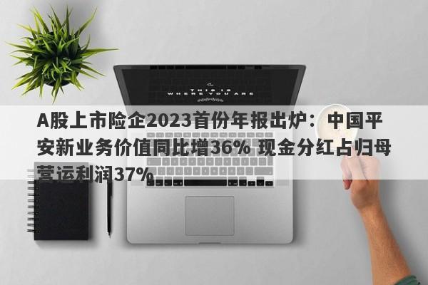 A股上市险企2023首份年报出炉：中国平安新业务价值同比增36% 现金分红占归母营运利润37%-第1张图片-要懂汇圈网