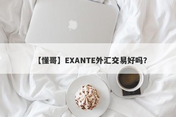 【懂哥】EXANTE外汇交易好吗？
-第1张图片-要懂汇圈网