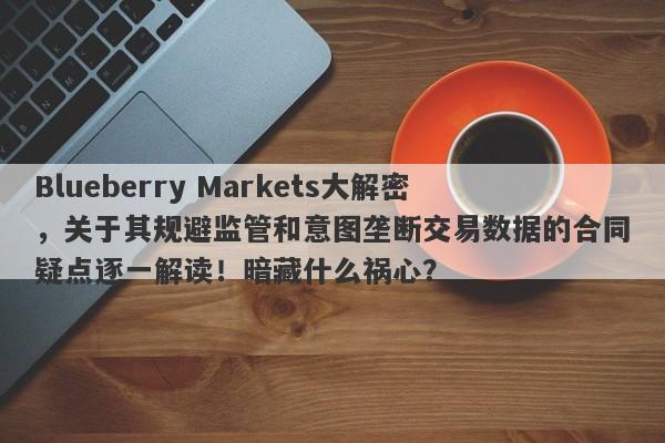 Blueberry Markets大解密，关于其规避监管和意图垄断交易数据的合同疑点逐一解读！暗藏什么祸心？-第1张图片-要懂汇圈网