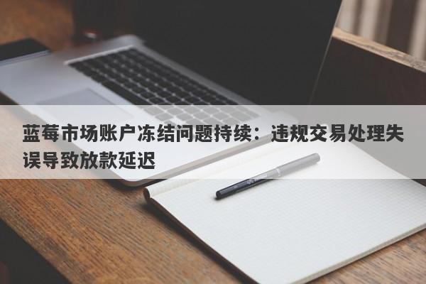 蓝莓市场账户冻结问题持续：违规交易处理失误导致放款延迟-第1张图片-要懂汇圈网